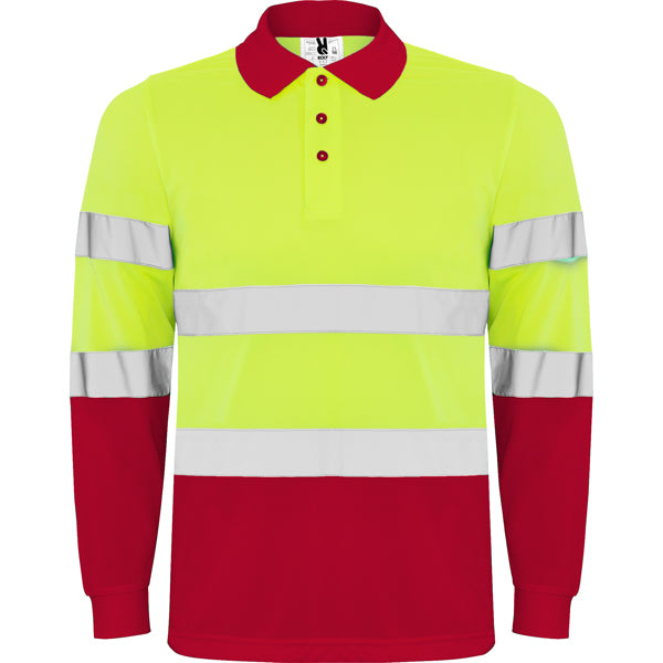 POLARIS L/S ROJO LABORAL/AMARILLO FLÚOR 4XL