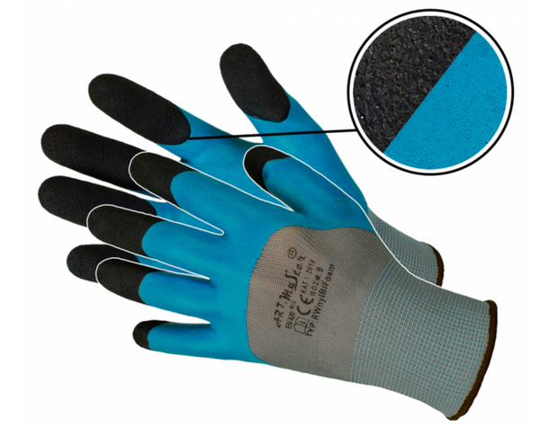 RWnylBI Foam Gloves / Blue