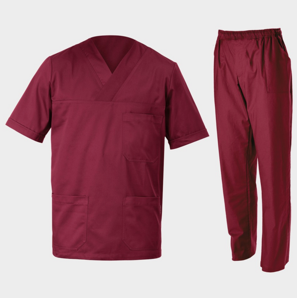 Tunică medicală cu pantaloni M3 ALBASTRU MARIN 1 Tunică medicală cu pantaloni