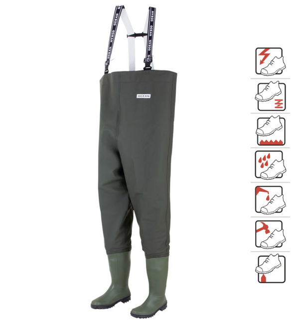 Cizme de lucru incorporate tip pantalon Danubio, art.A410 (570 080002)
