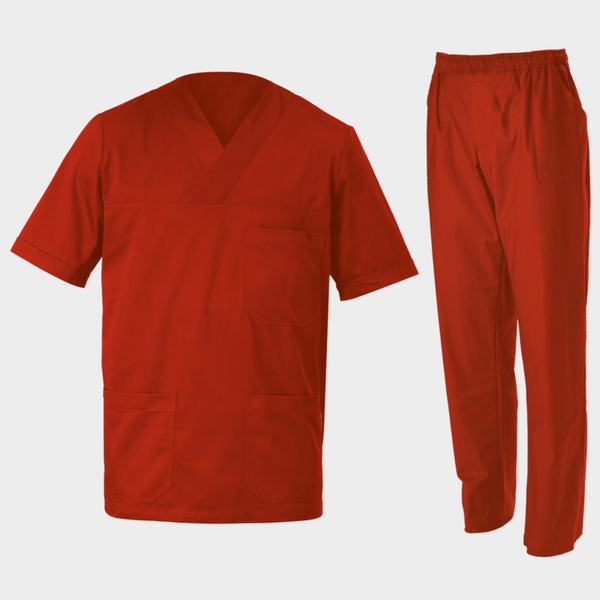 Tunică medicală cu pantaloni M3 ALBASTRU MARIN 1 Tunică medicală cu pantaloni